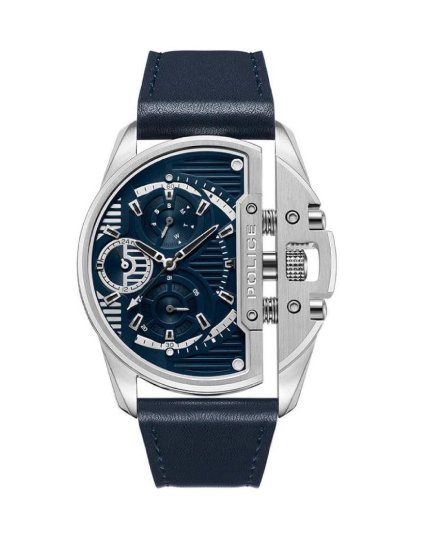 POLICE Men Analog Quartz Casual Watch Classic Dress Blue Dial Waterproof Round 4