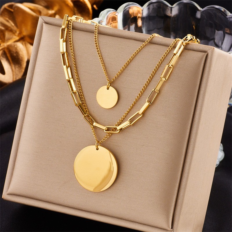Vintage Multi-Layer Fish Pendant Necklace