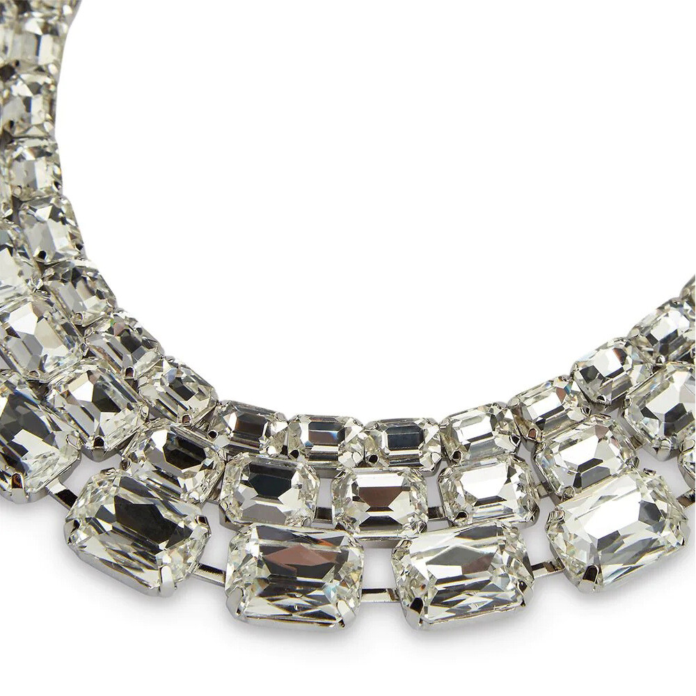 Rhinestone Crystal Choker Necklace Wedding Party Prom Necklaces For Women