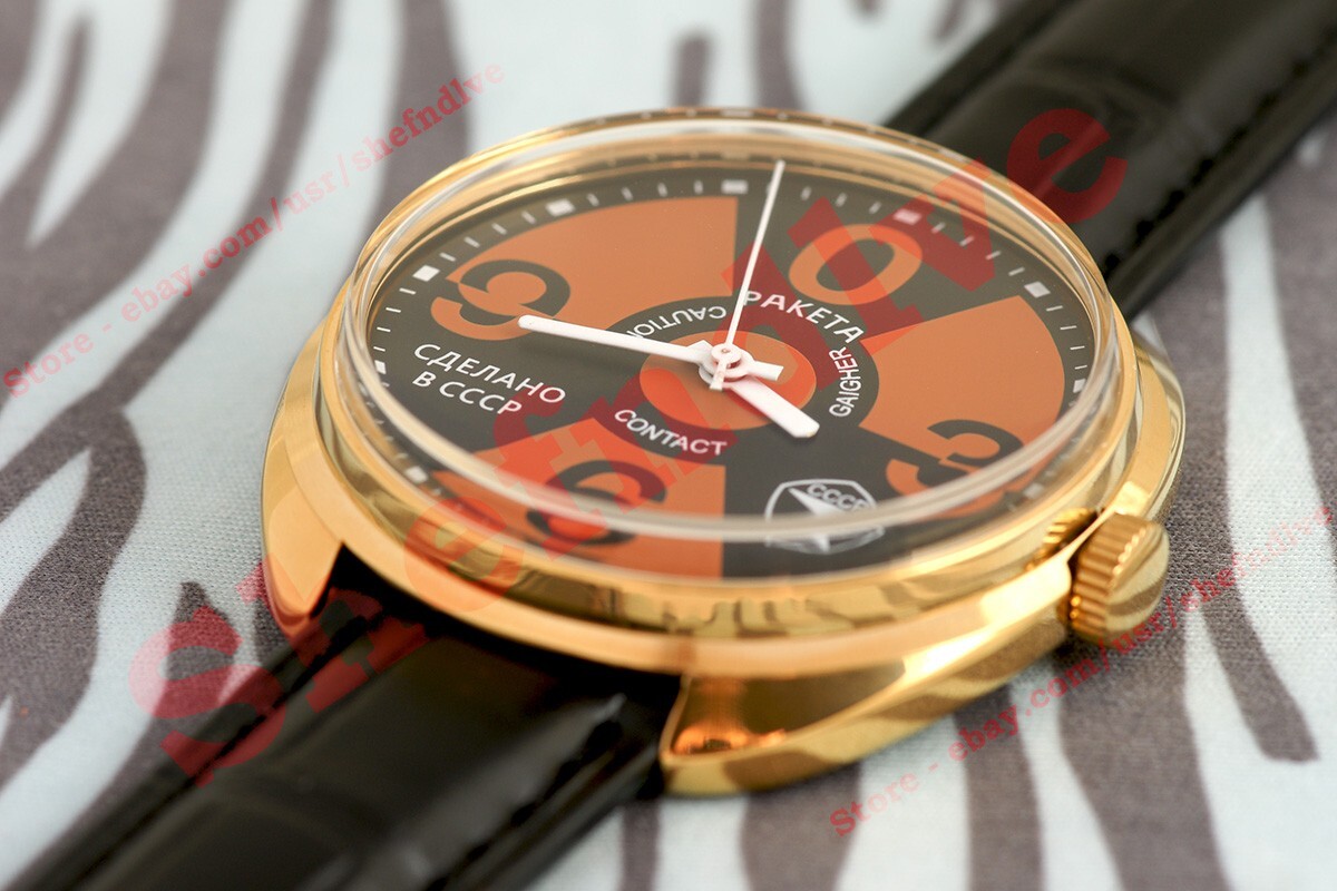 Raketa Atom Big ZERO Vintage Russian USSR mechanical Radiation watch 2609 NOS!