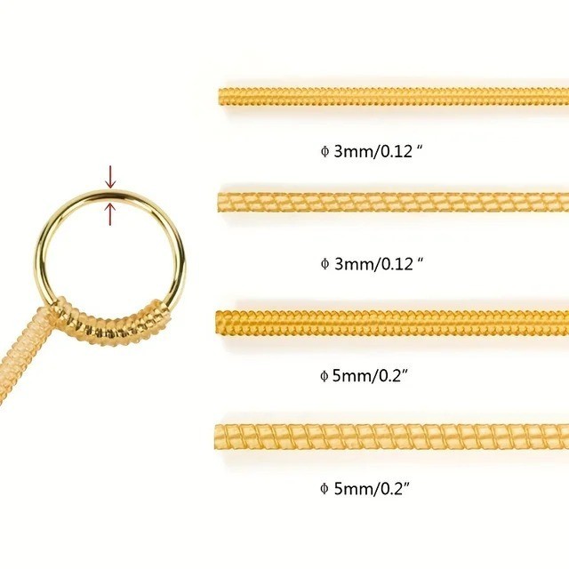 Transparent Silicone Ring Size Adjuster Invisible Spiral Tightener Jewelry Tool