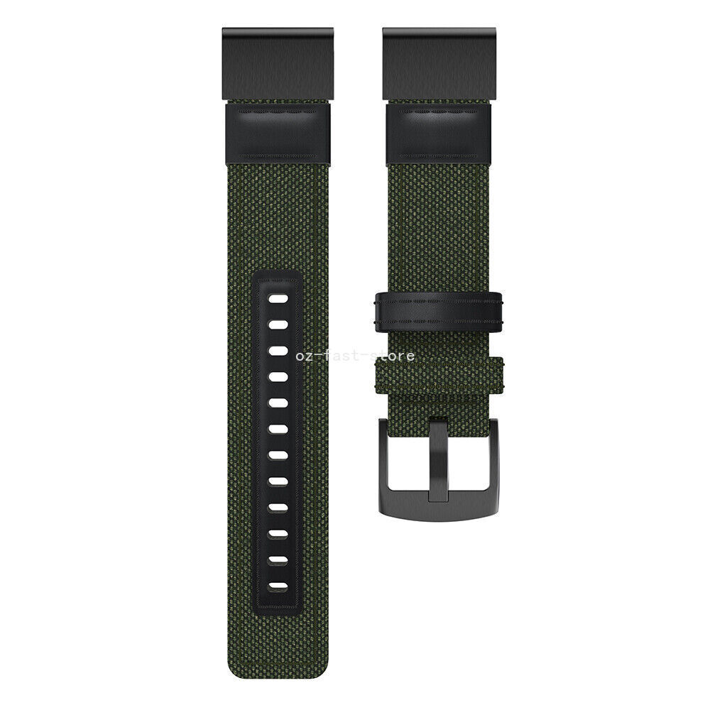 26mm Quick Fit Nylon Watch Band Strap For Garmin Fenix 8 51MM 7X/6X/5X/Plus/3