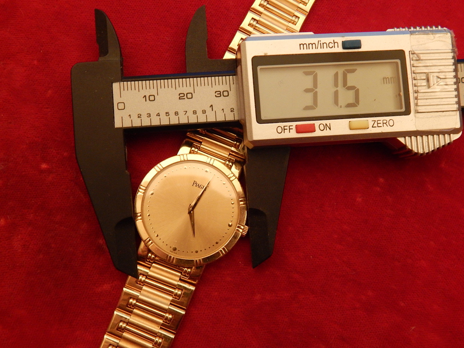 100% PIAGET DANCER POLO FULL 18K YELLOW GOLD 16MM BAND BRACELET LINK