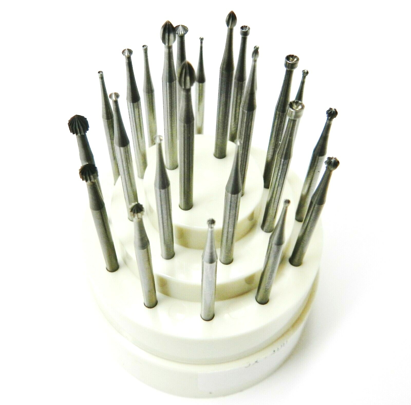 Jewelry Making Bur Set 24 Piece Assortment Jewelers Setting Burs 5 Shapes Swiss
