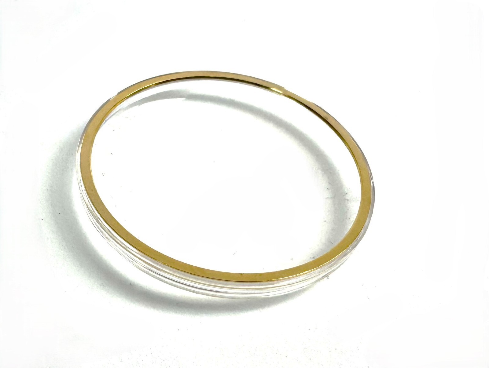 Genuine Omega Acrylic Crystal (Plastic) with Golden Tension Ring 30.9mm