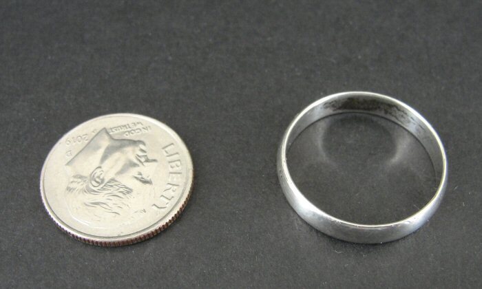 Ring Silver Band Smooth Simple Stackable 925 Sterling Size 7.5 Band Ring