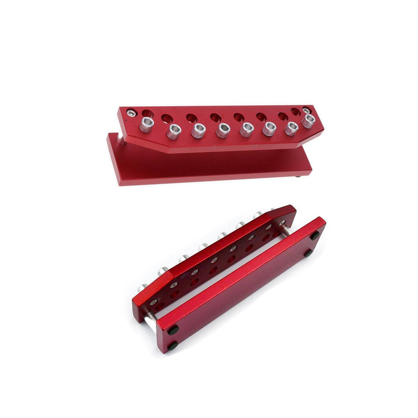 Portable Aluminum Alloy Screwdriver 8-Holder Base Rack Watchmaker Repair Tool