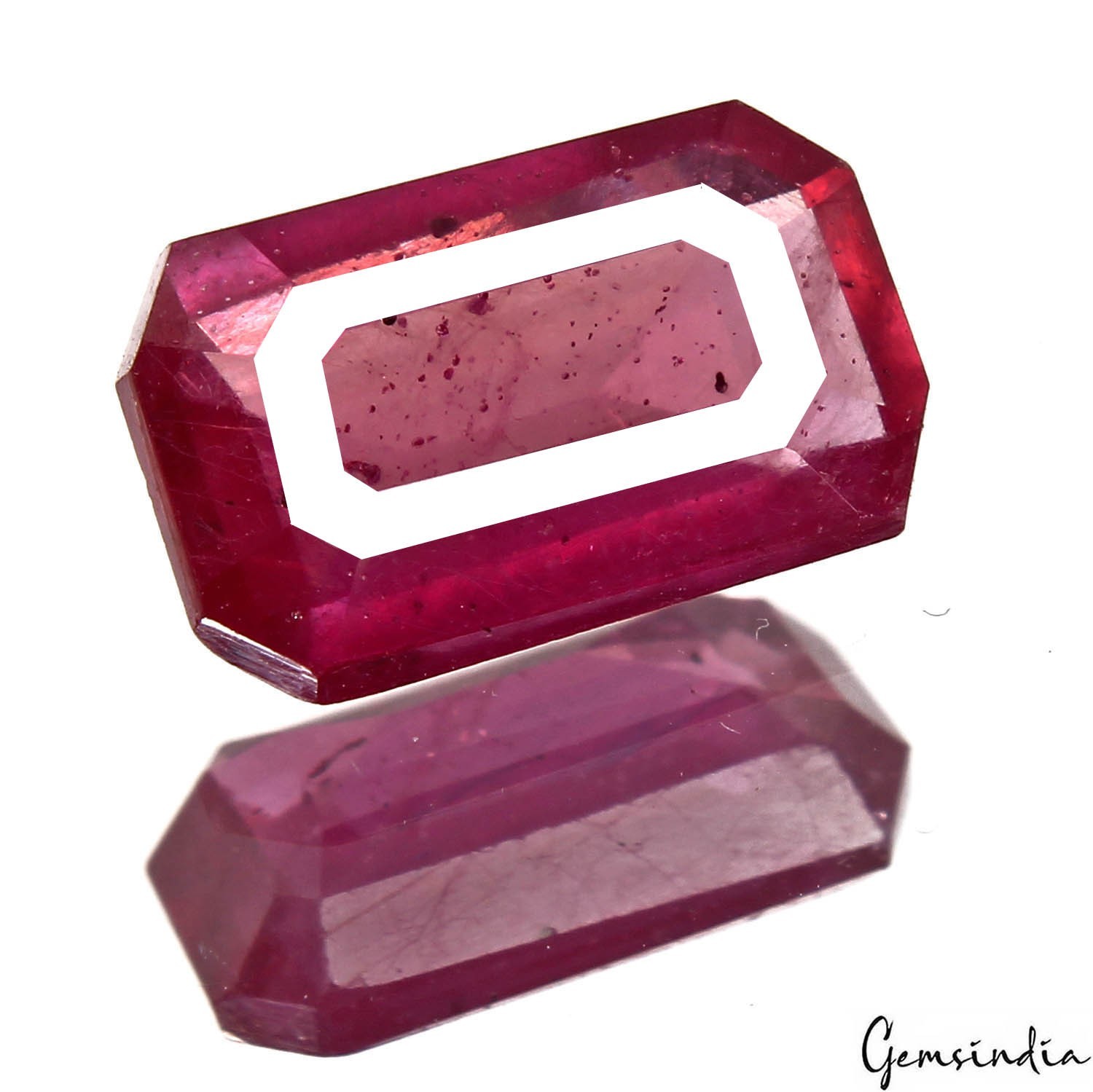 Natural Red Ruby Octagon Cut 4.60 Ct Certified Loose Gemstone Mozambique IGLI