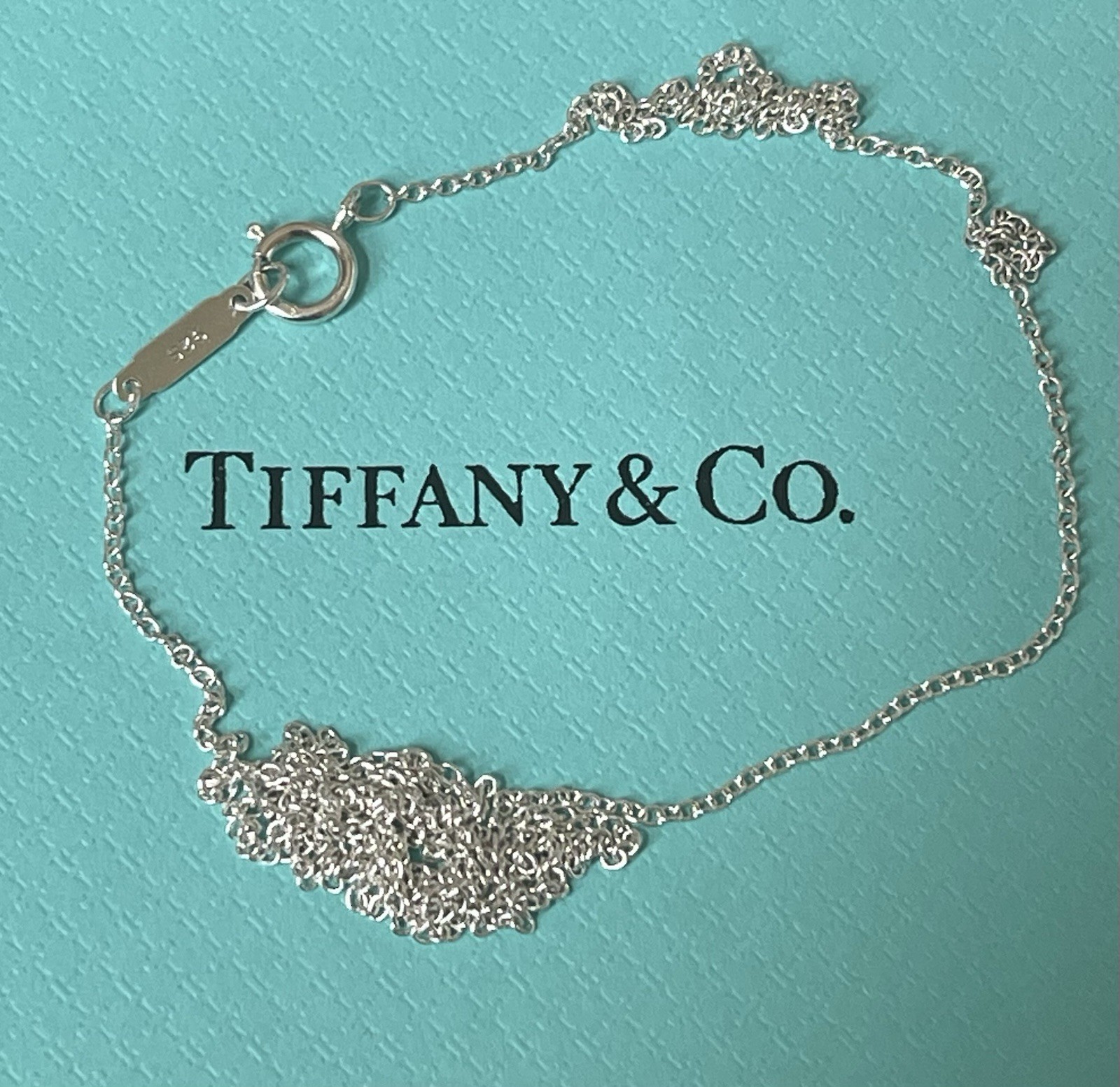 Tiffany & Co. 21” Sterling Silver .925 Round Link Chain Necklace 1.2 Grams