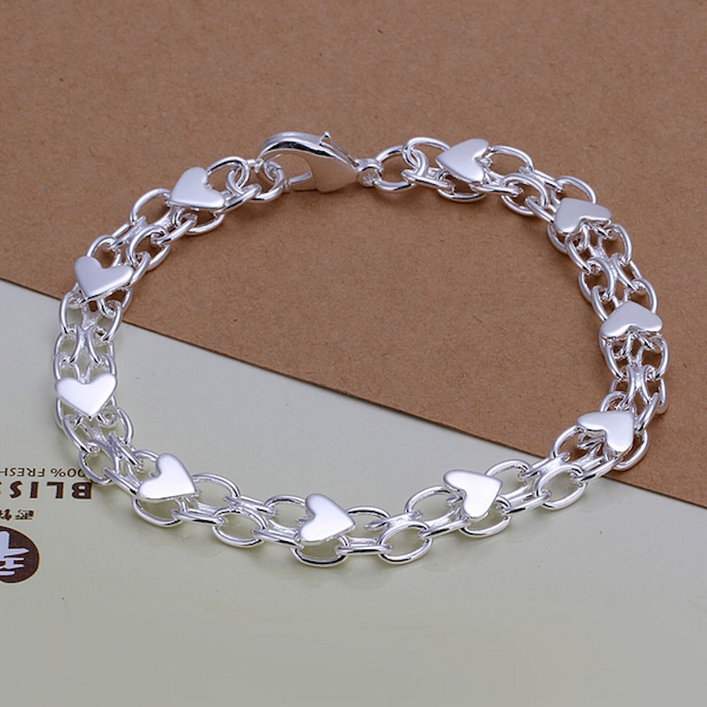 Women’s Mens Unisex 925 Sterling Silver Bracelet Size 8 Inches 6MM lobster L23