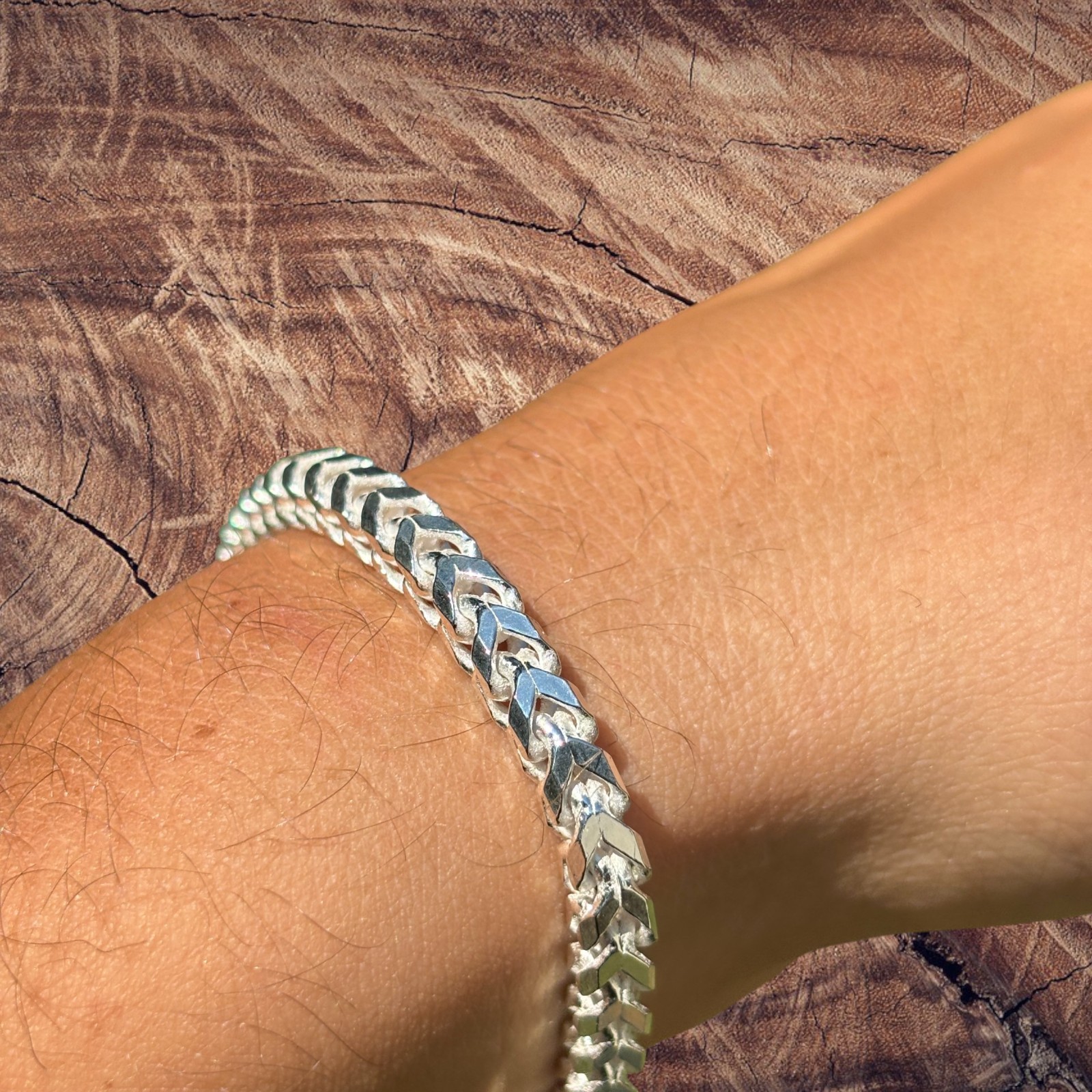 5mm Franco Link Bracelet – Real Solid 925 Sterling Silver Or 14k Gold Vermeil