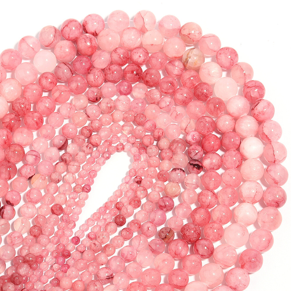 4-12mm Natural Stone Persian Jade Round Spacer Beads for Bracelet Jewelry Making