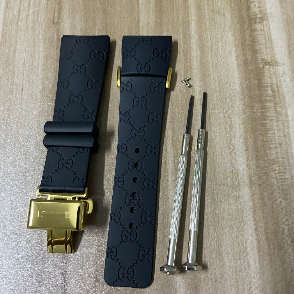 26MM Fit For I-Gucci Digital Men’s Watch YA114229 Rubber replacement Watch Strap