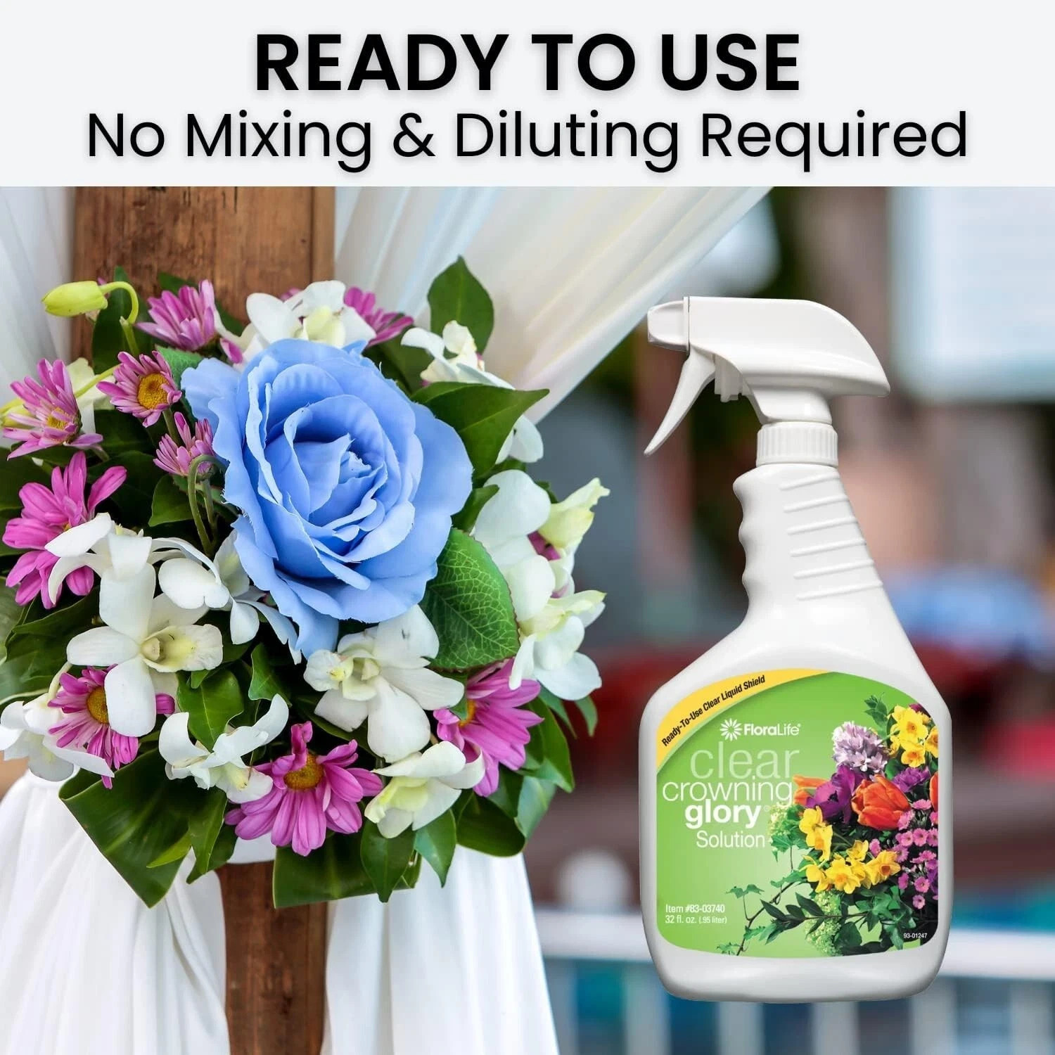 Crowning Glory 32 Fl. Oz Flower Spray – Easy Application for Gorgeous Blooms