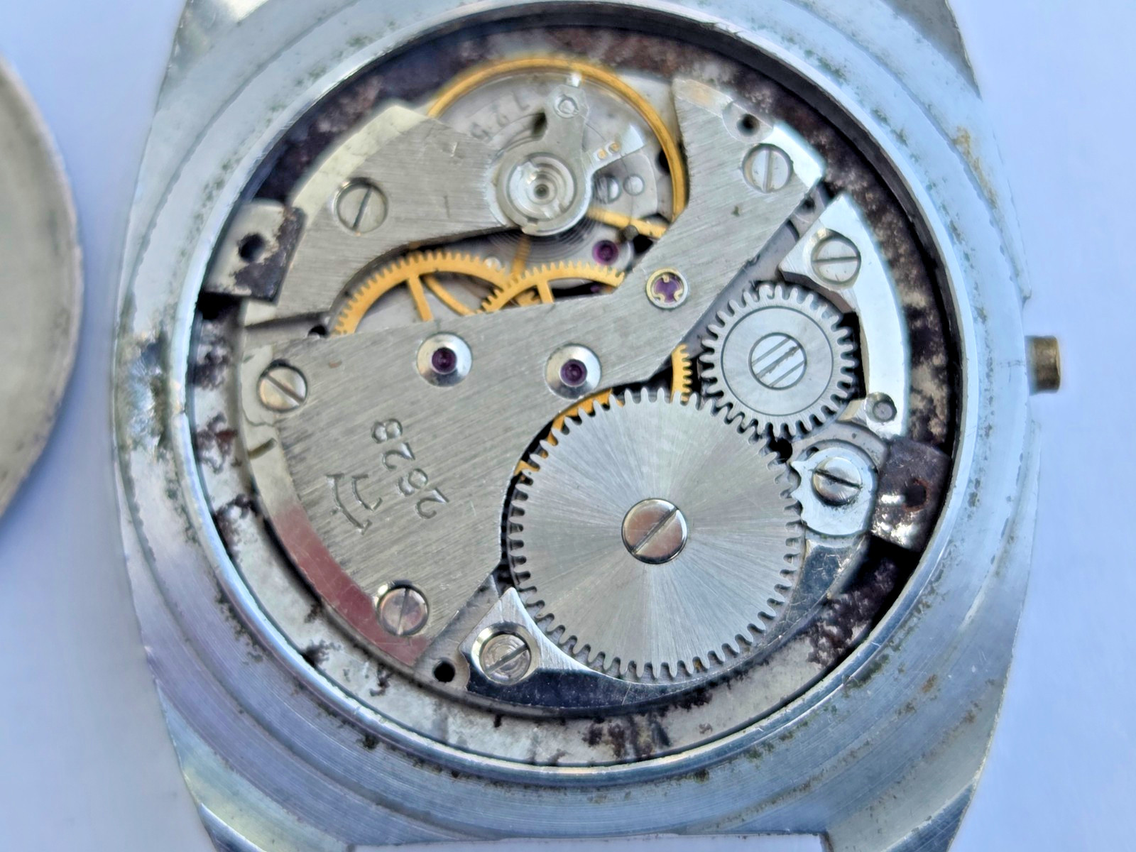 Russian Wristwatch Watch Raketa , Rocket . Made in USSR . Not working for parts.