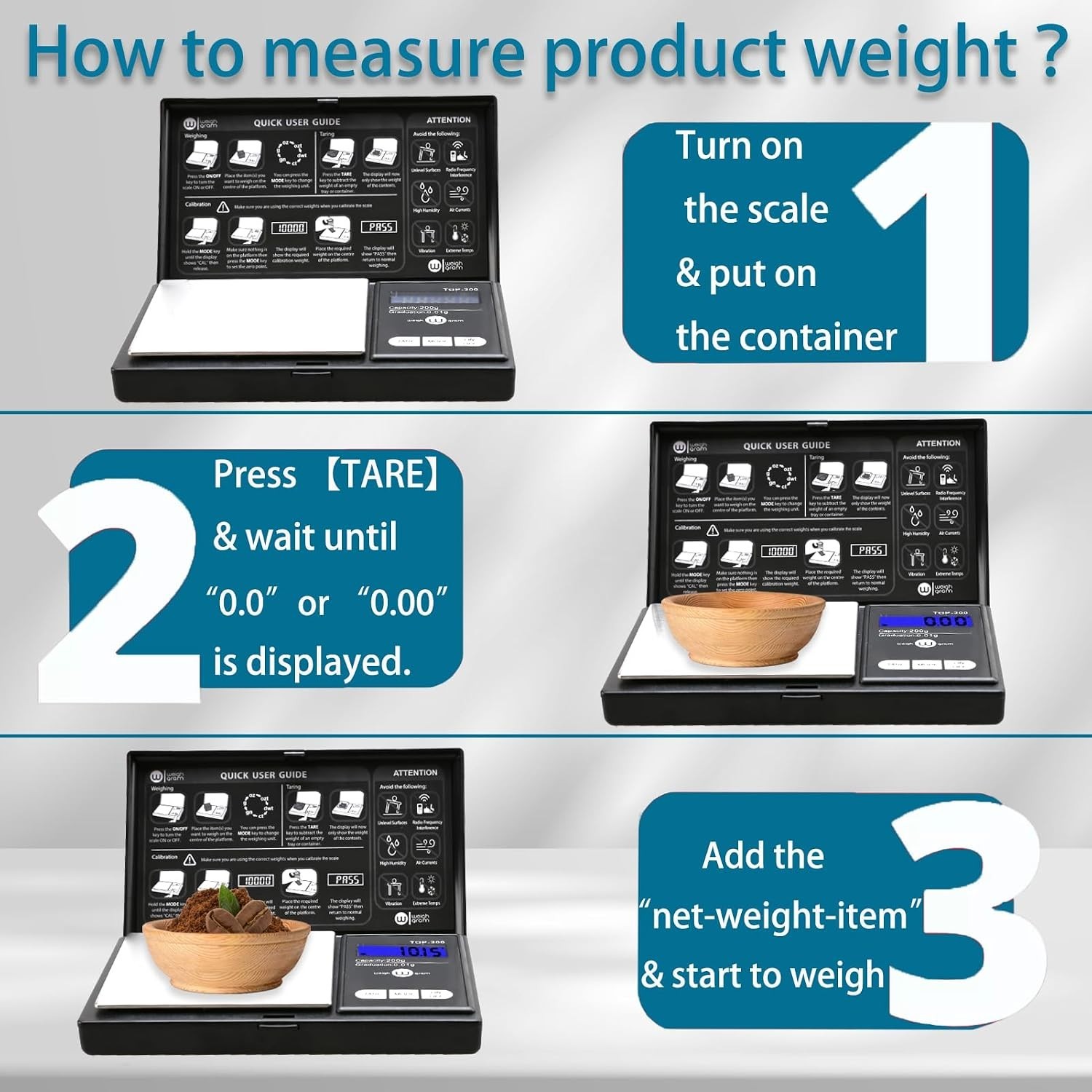 Auto Shut Off Mini Digital Scale 200g – Precision Weighing for Small Items