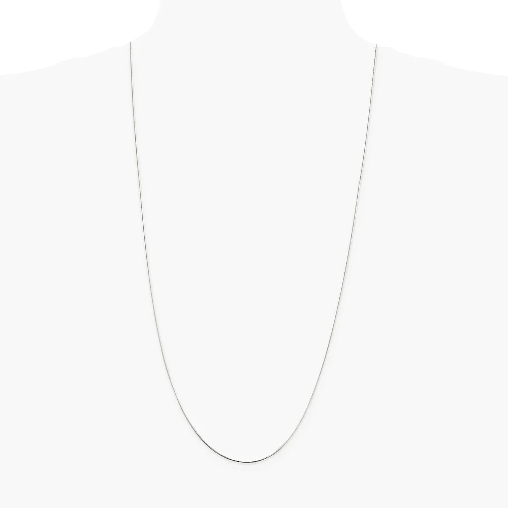 Sterling Silver .85mm Diamond-Cut Snake Chain Necklace 16″-30″