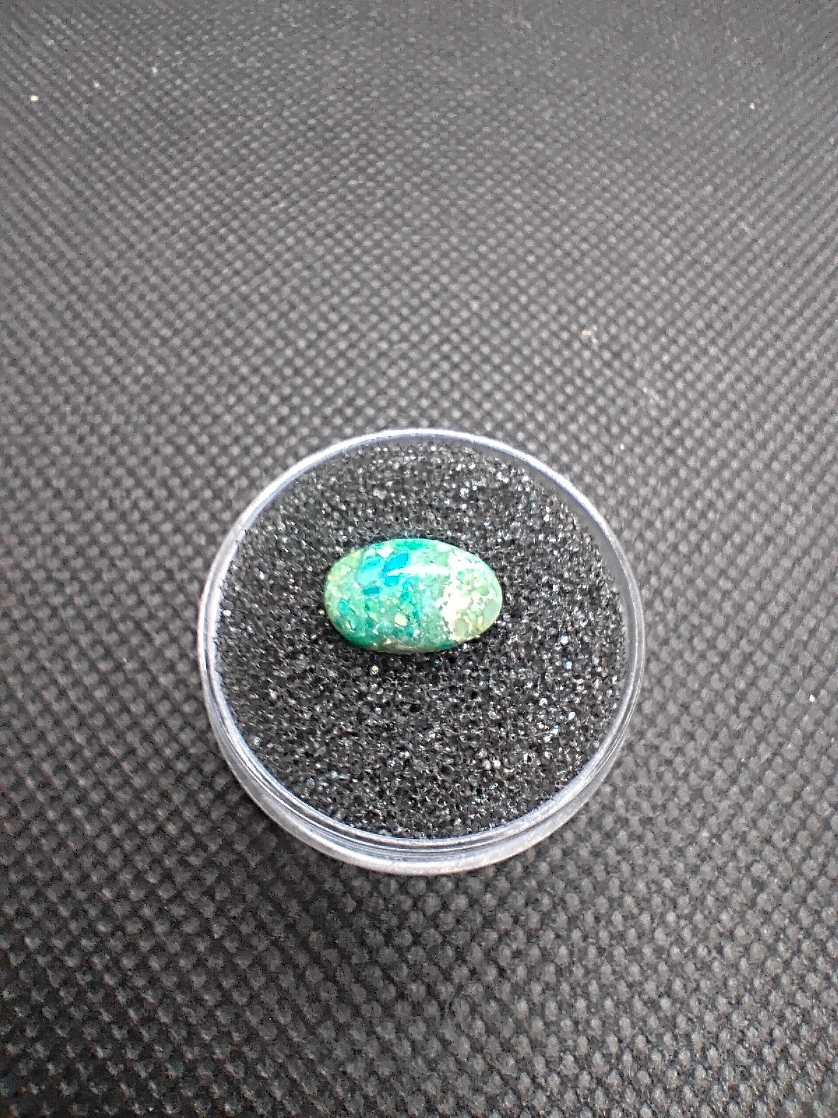 Turquoise Blue Peruvian Opal Cabochon – 1.35 ct, 10.5 × 7 × 3.5 mm