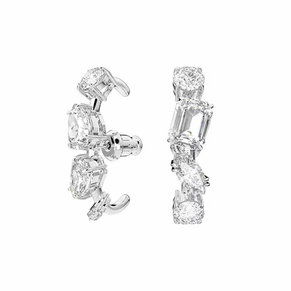 Swarovski Candy Drop White Sweet Auricle Asymmetric Earrings for Women