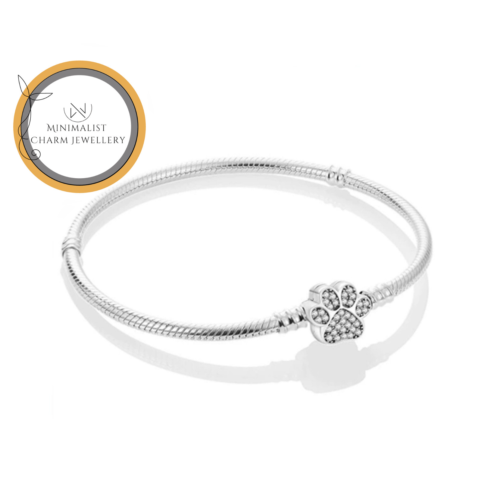 Paw Charm Bracelet, Bracelet For Charm, Pawprint Bracelet