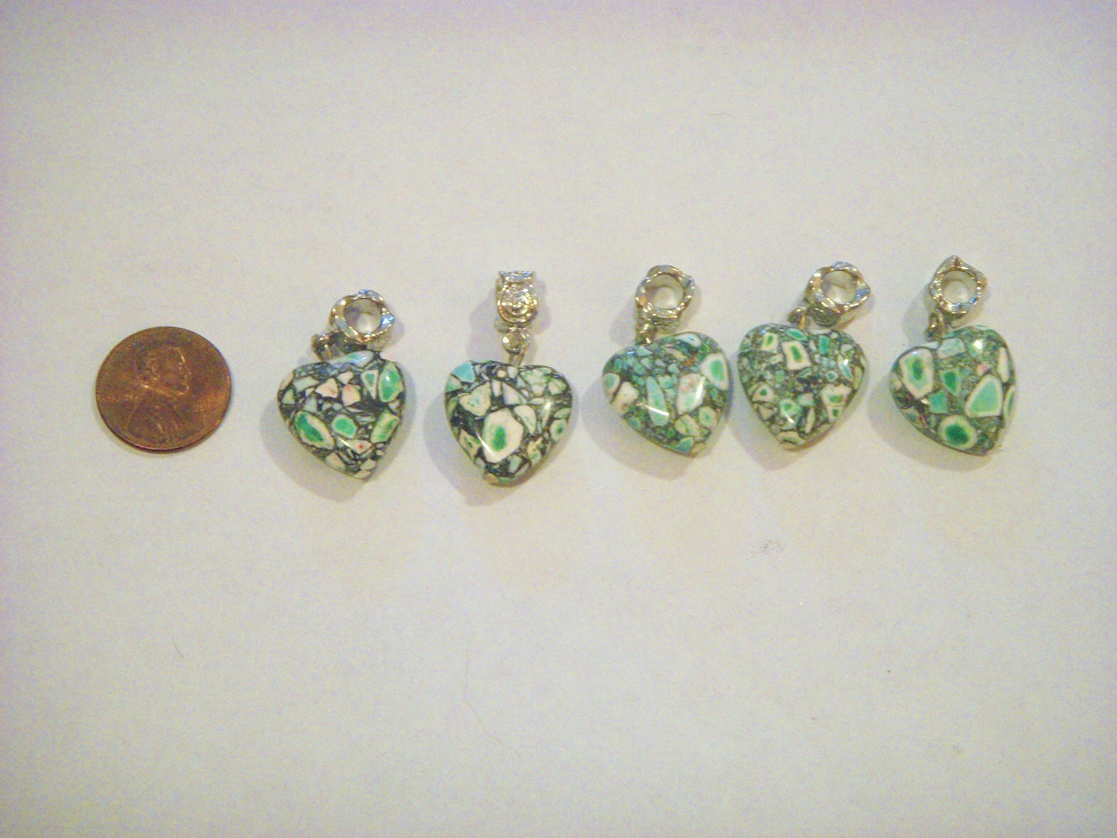 MULTICOLOR TURQUOISE SINGLE CHARM DANGLE FOR BRACELETS OR PENDANTS MULTIDESIGN
