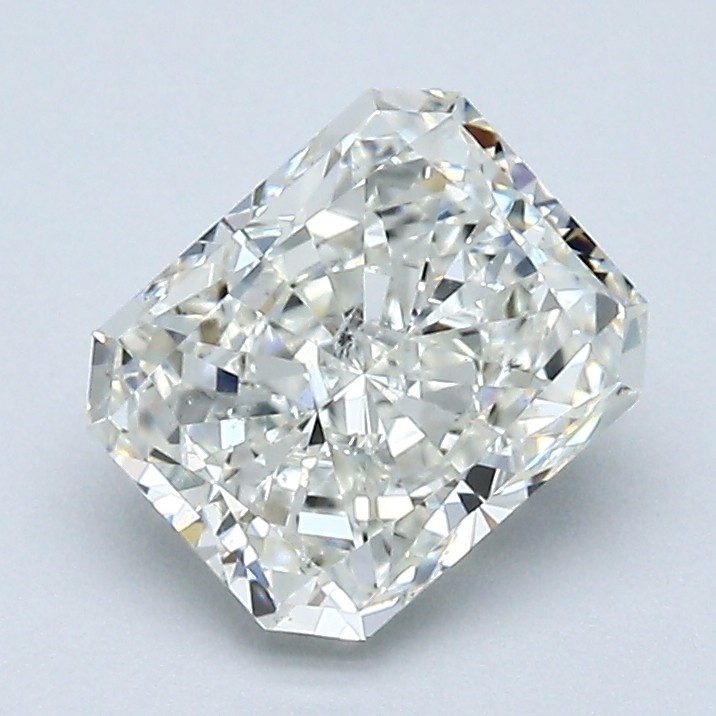 Radiant Cut 1.51 CT Cert. GIA Natural Mined Diamond Loose J color SI1 clarity