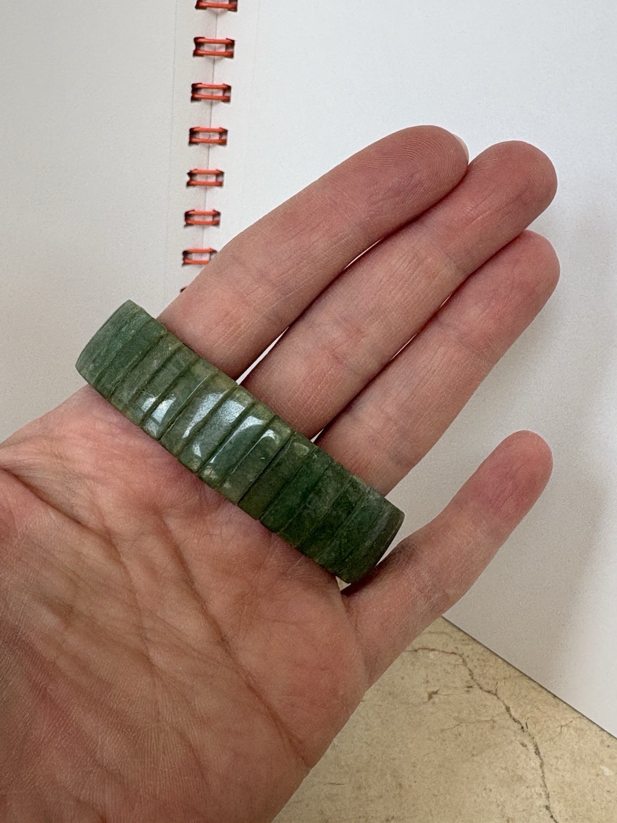 Jade Bracelet Band, No Closure, Stretch Link Style (priced each, have 3 to sell)