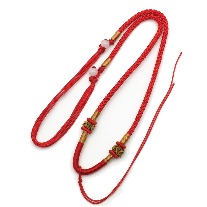 20Pcs Braided Line Rope String Cord Jade Beads for DIY Pendant Necklace Bracelet
