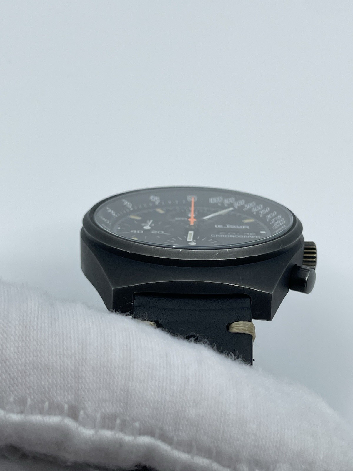 LeJour 7000 Chronograph Valjoux 7750 Black PVD, Serviced, Top Gun Era – 41mm