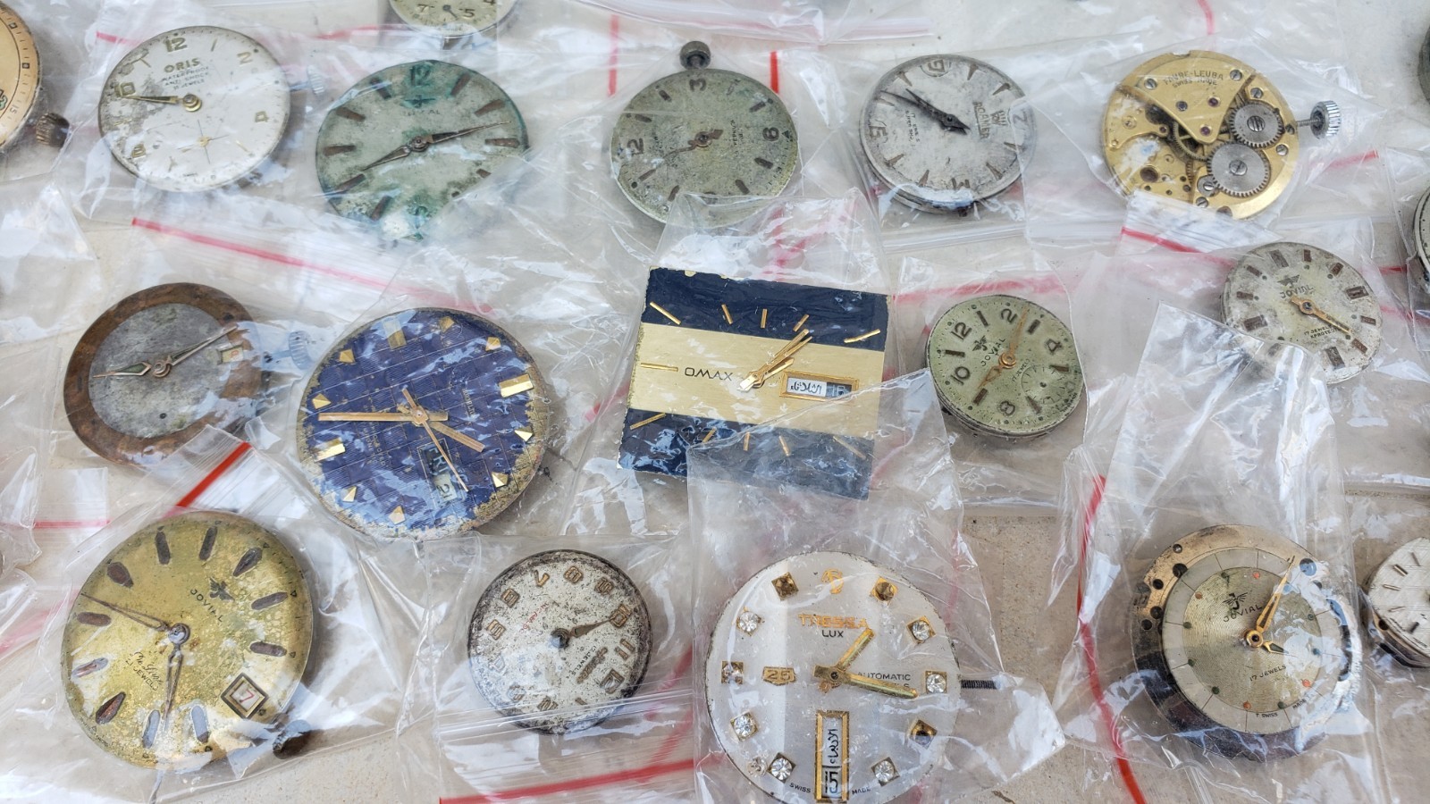 Antique Vintage Automatic Manual Wind Mixed Watch Movements- Lot Of 44 Movement