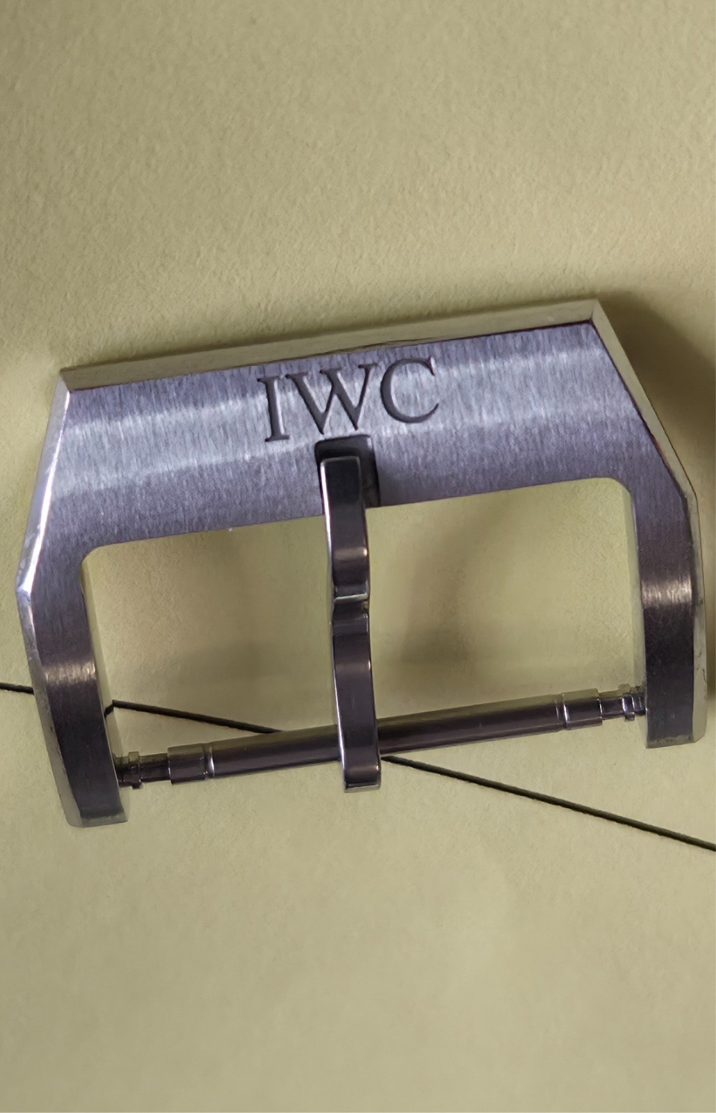Authentic (OEM) IWC 20mm Brushed / Satin Stainless Steel Tang Buckle Clasp