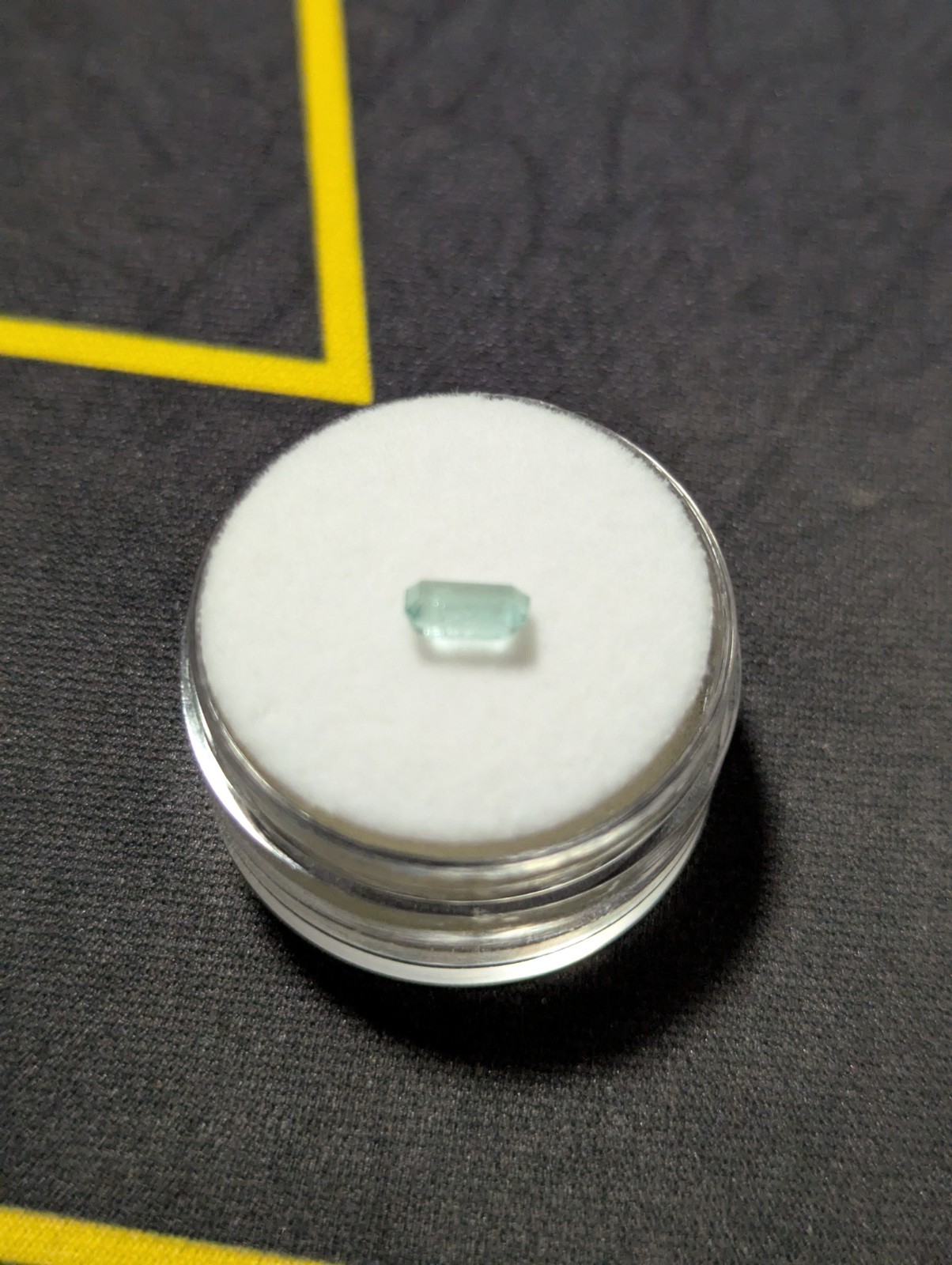 0.47ct Natural Green Emerald Octagon Cut Loose Gemstone Nigerian 6.3×3.5mm