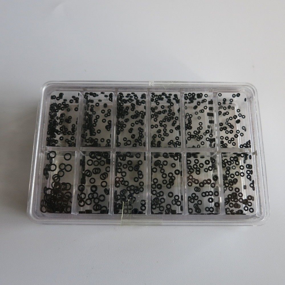 12-Size Waterproof Rubber Watch Crown O-Ring Gasket Assortment 1000Pcs 1.4-2.8mm