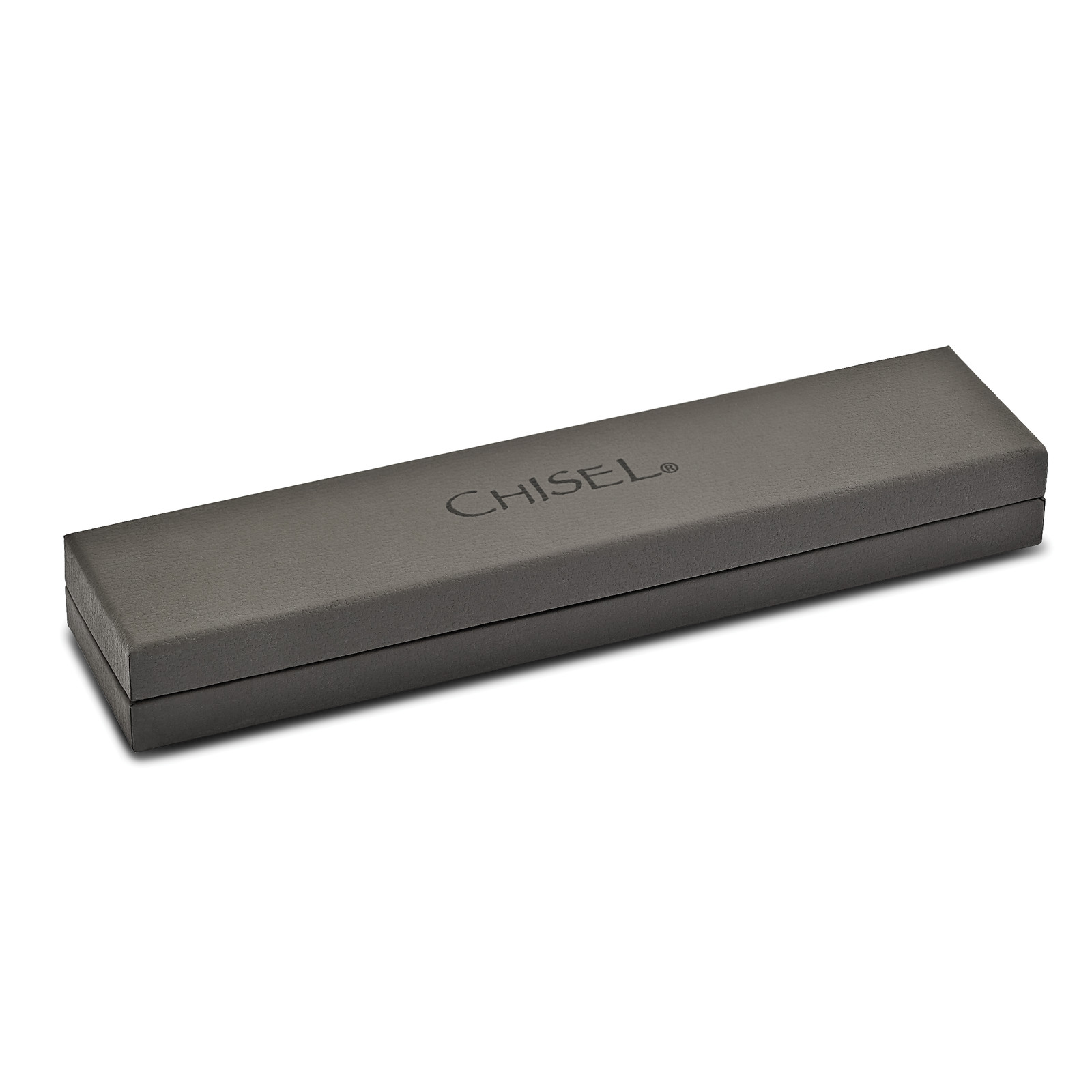 Chisel Stainless Steel Brushed and Polished with Black Carbon Fiber Inlay 9 inch
