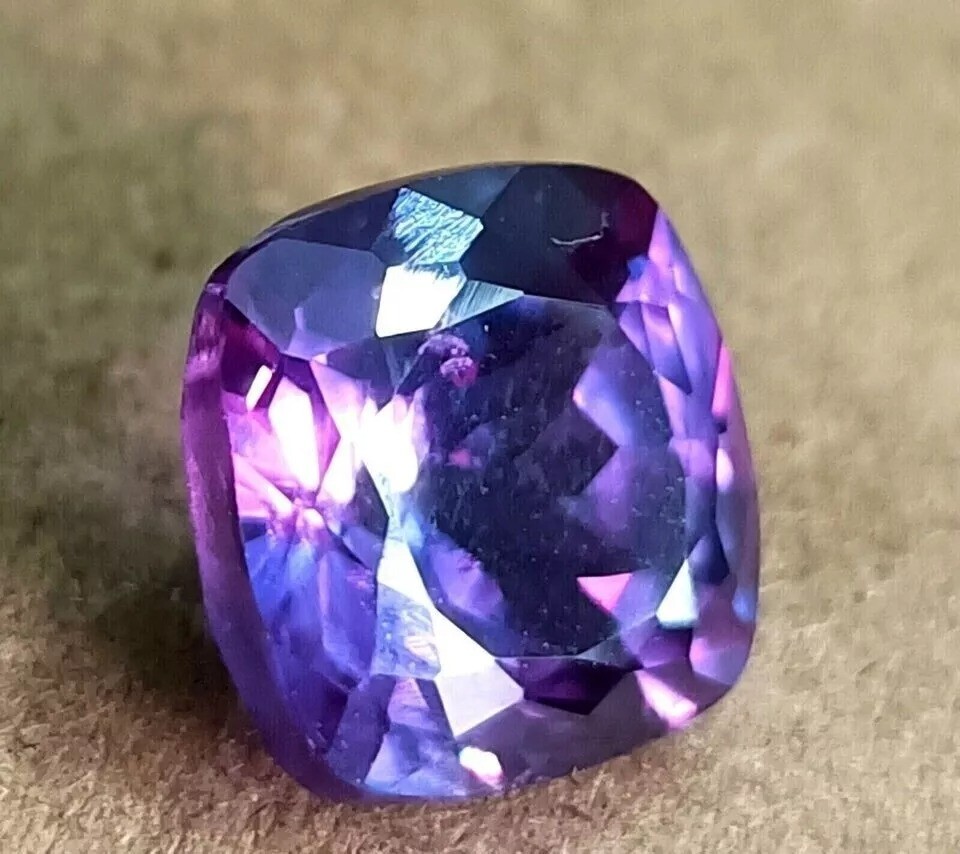 Natural Mogok Musgravite 6-8CT RARE UNHEATED Certified Loose Cushion Gemstones