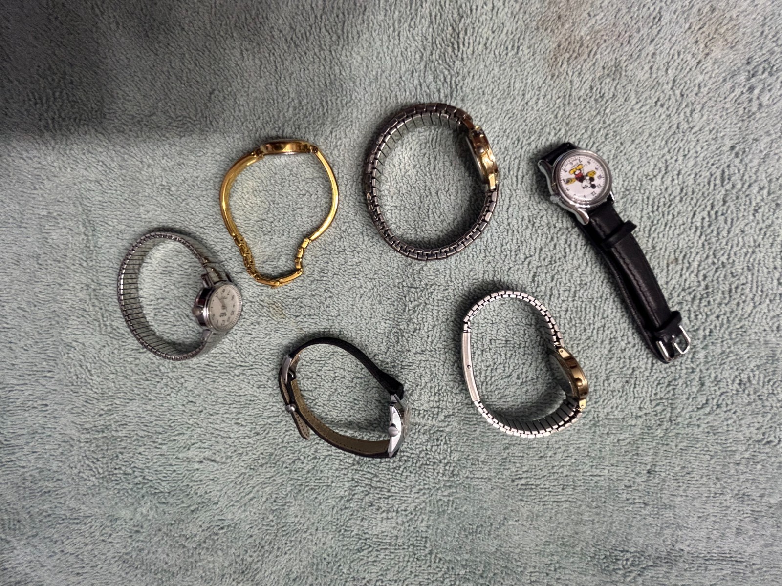 ladies vintage watches parts Six (6) lot