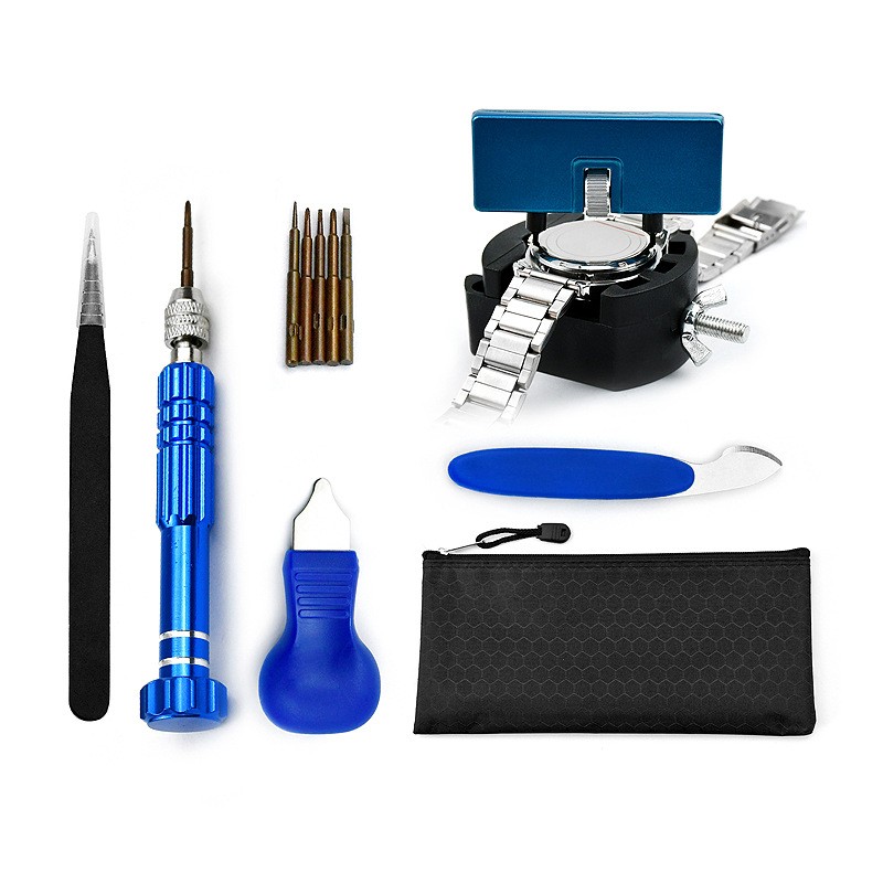 12pc Watchmaker’s Repair Tool Watch Case Opener Case Back Opener & Repair Set