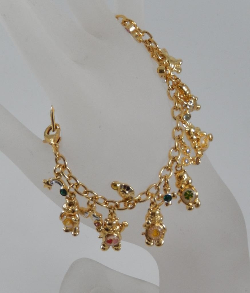 Bradford Exchange 24K Gold Plated Care Bears 8.5″ Charm Bracelet M0550