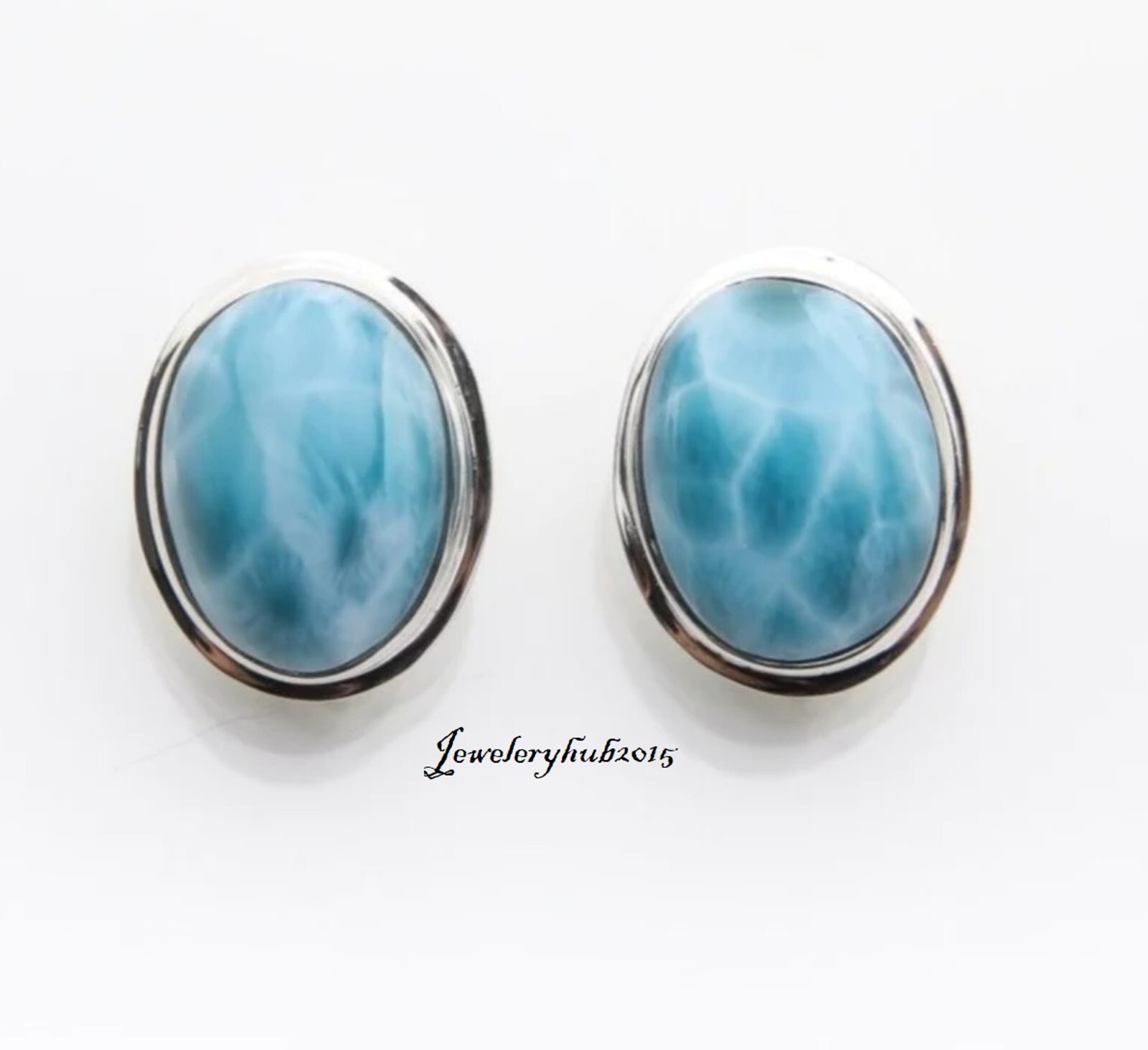 Larimar Stud Dangle Stud 925 Sterling Silver Stud Lovely Stud Sr204