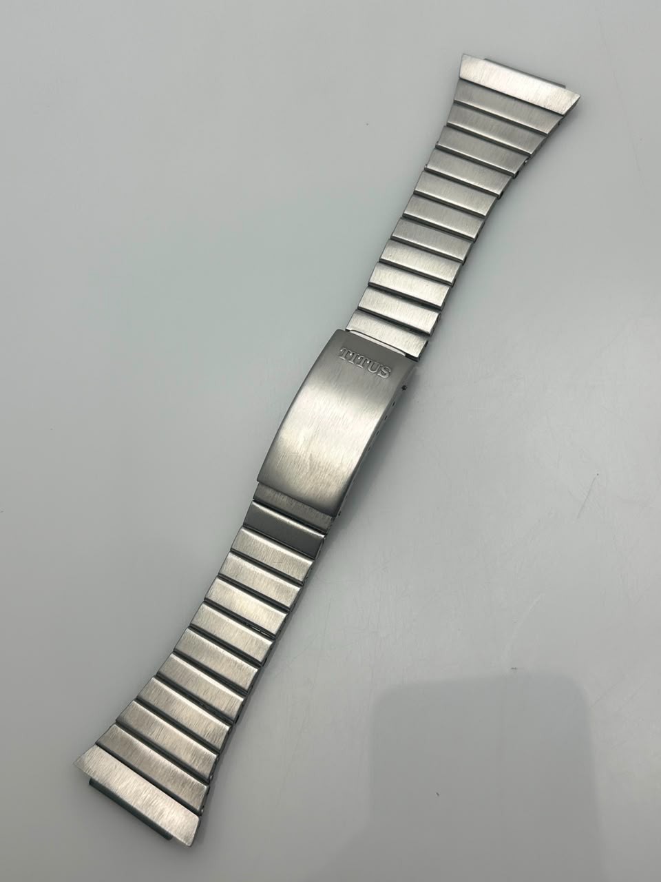 25mm Titus Stainless Steel Bracelet Vintage Men’s Watch Bracelet For Parts