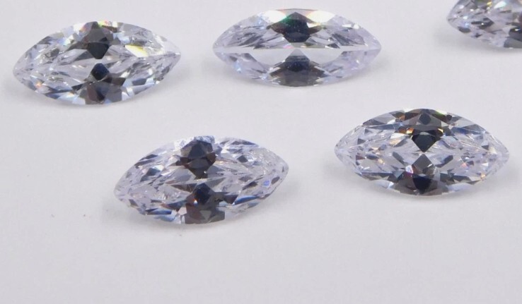 4 Pcs Lot Certified Loose CVD Diamond Marquise Lab Grown 3 x 5 mm IF Clarity
