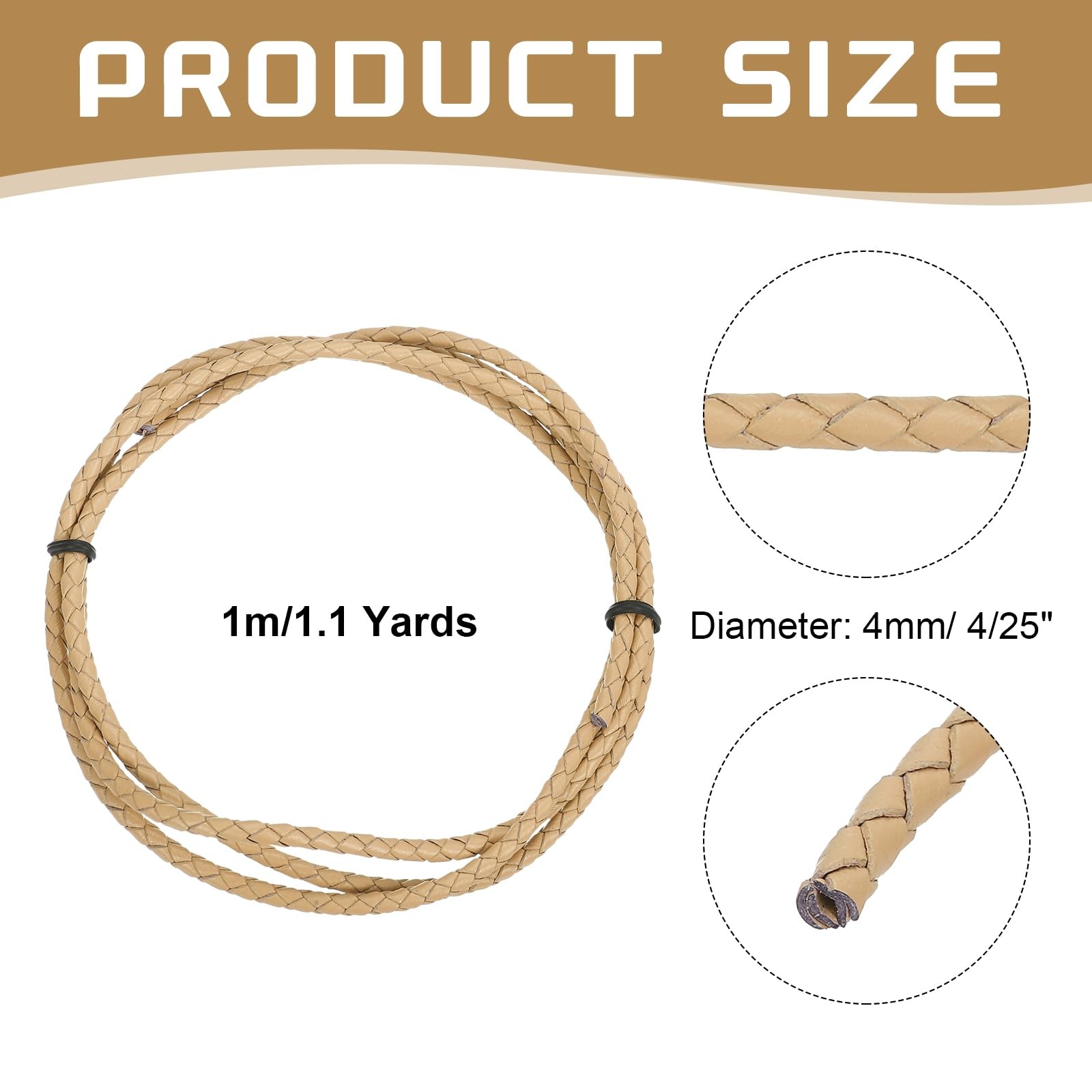 MECCANIXITY 4mm Khaki Bolo Cord 1m