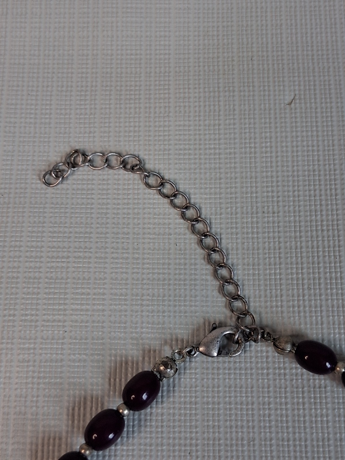 Purple Assorted Beaded Multi Strand Layered Lightweight Statement Necklace