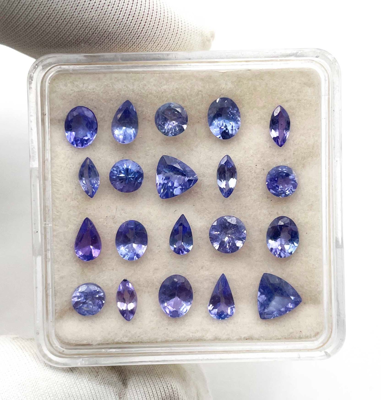 Natural Tanzanite Mix Shape Cut Loose Gemstone Lot 18-20 Pcs 2.50*5-5 MM 5 CT