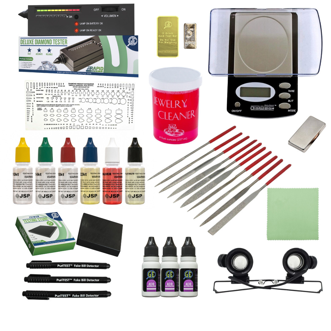 Gold Silver Testing Kit Electronic Scale Diamond Tester Digital Jewelry Cleaner