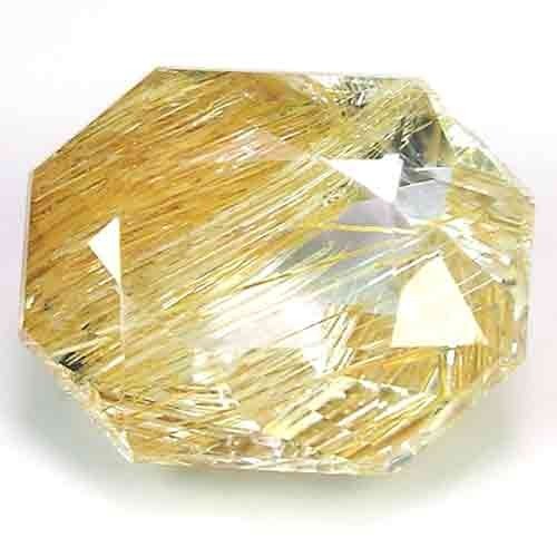 EXQUISITE GEM BRAZILIAN SILVER WHITE WITH GOLDEN RUTILE TOPAZ 4.9CT – FANCY OVAL