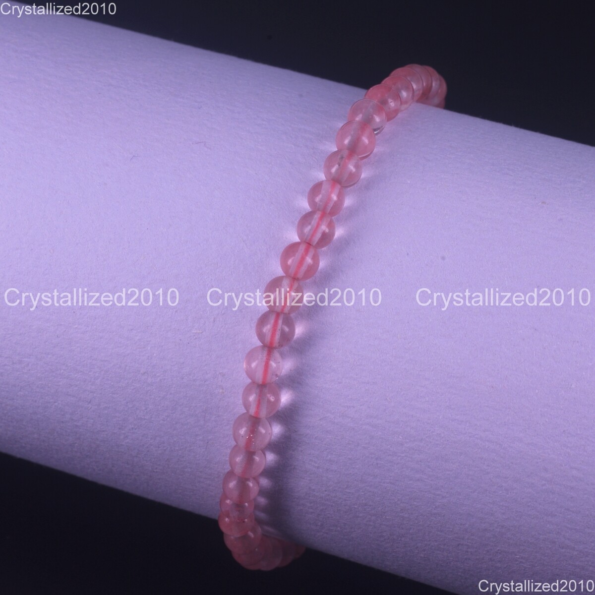 Handmade 4mm AAA Natural Gemstone Round Beads Stretchy Bracelet Healing Reiki 8″