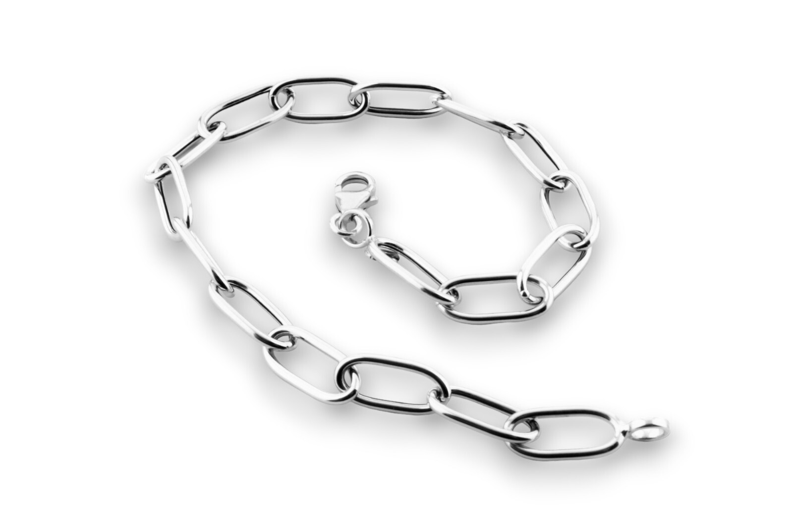 18Kt 750/1000 Chain Bracelet, Forzata Link, Unisex, 19 cm, 2.40 g