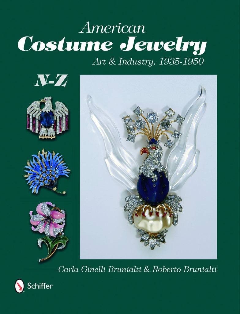 Vintage American Costume Jewelry Guide V2 Makers N-Z 1935-50 Rhinestones & More