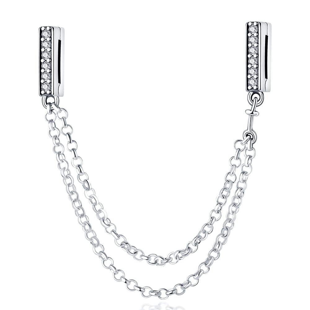 KUNSIR 925 Sterling Silver Clip-On Charm for Reflexions Mesh Bracelet Charm B…